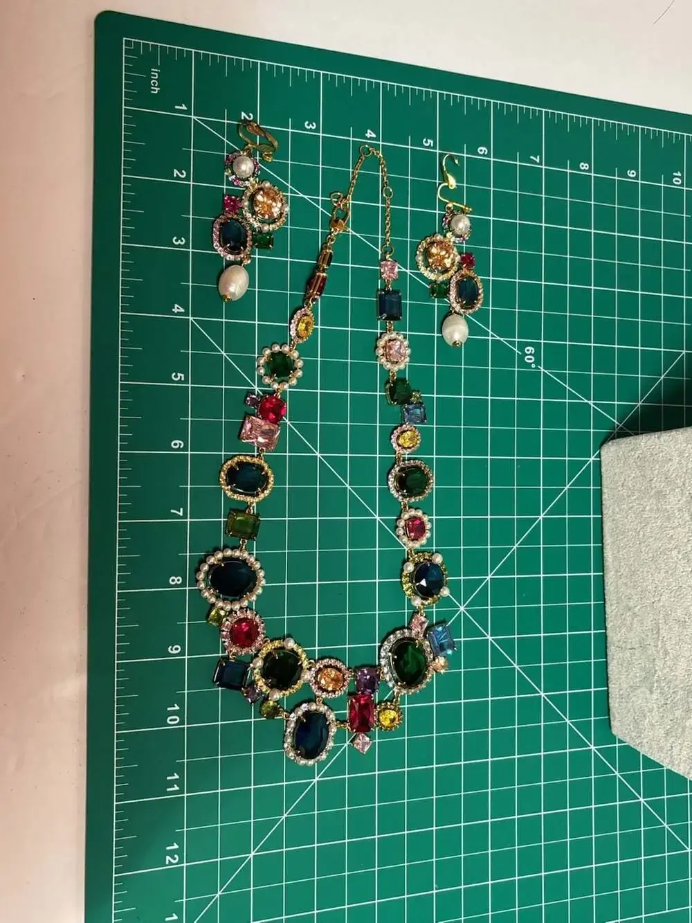 Kate Spade Crystal Kaleidoscope Victoria Necklace and Earrings Set